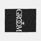 Bruidegom Mannen Trouwdag Bachelorfeest  Fleece Deken (Voorkant (Horizontaal))