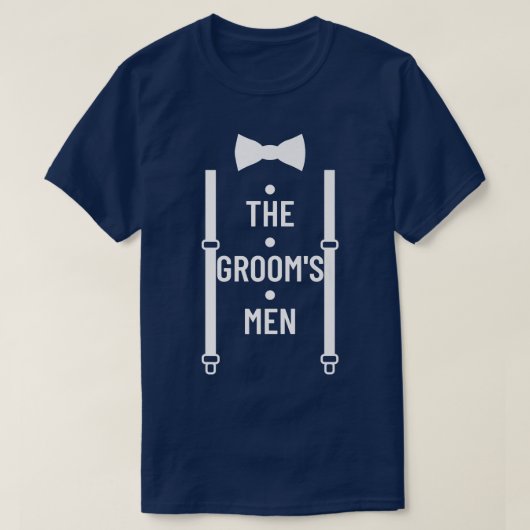 Bruidegom Mannen Trouwfeest Getuige van de Bruideg T-shirt (Design voorkant)