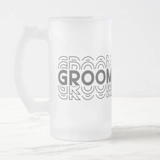Bruidegom  matglas bierpul (Links)