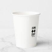 bruidegom | Moderne Bachelor Groomsman papieren be Papieren Bekers (Rechts)