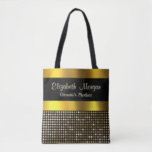 bruidegom Moeder Elegant Classy Goud Damask In rel Tote Bag