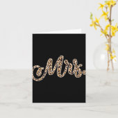bruidegom Mrs Leopard Print Wedding Matching Cou Kaart (Gele Bloem)