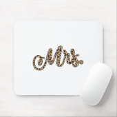 bruidegom Mrs Leopard Print Wedding Matching Cou Muismat (Met muis)