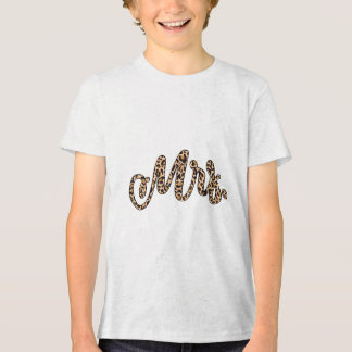 bruidegom Mrs Leopard Print Wedding Matching Cou Tri-Blend Shirt