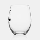 bruidegom naam snor trouwdatum wijnglas zonder voet (Links)