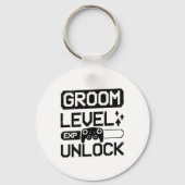 Bruidegom Niveau Ontgrendel Bachelorfeest  Sleutelhanger (Voorkant)