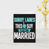 Bruidegom om te trouwen kaart (Gele Bloem)