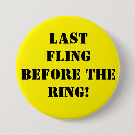 Bruidegom om vrijgezellenfeest pin badge ronde button 7,6 cm