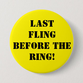 Bruidegom om vrijgezellenfeest pin badge ronde button 7,6 cm