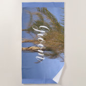 Bruidegom Palmbomen Strandhanddoek Strandlaken (Voorkant)