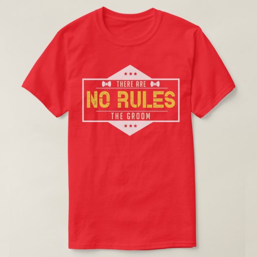 Bruidegom regels 2 t-shirt (Design voorkant)