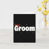 Bruidegom Santa Couples Kerstoutfits Xmas P Kaart (Gele Bloem)