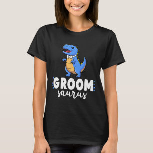Bruidegom Saurus Dinosaur Verlovings Huwelijk Kopp T-shirt