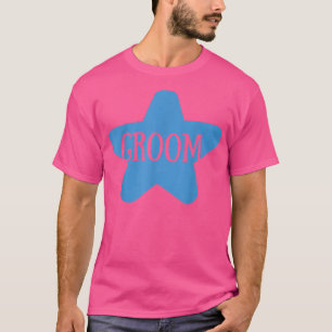Bruidegom Schattige Verlovingsfeest Matching T-shirt
