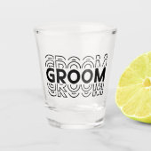 Bruidegom  shot glas (Voorkant)