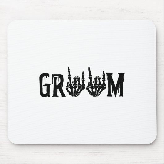 bruidegom skelet hand bruid halloween bruiloft bac muismat (Voorkant)