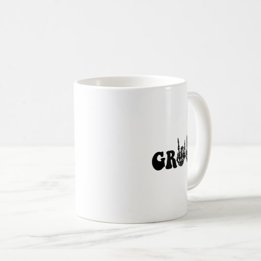 Bruidegom Skeleton Gothic Halloween Wedding Bach Koffiemok (Voorkant rechts)