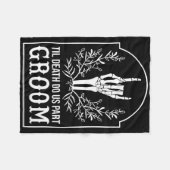 Bruidegom Skeleton Hand koppels matching bruiloft Fleece Deken (Voorkant (Horizontaal))