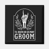 Bruidegom Skeleton Hand koppels matching bruiloft Magneet (Voorkant)