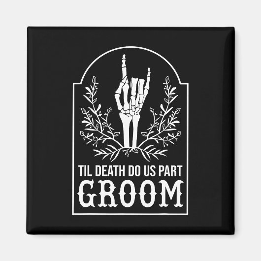 Bruidegom Skeleton Hand koppels matching bruiloft Magneet (Voorkant)