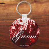 bruidegom Sleutelhanger bloedsplatter vampier goti (Voorkant)