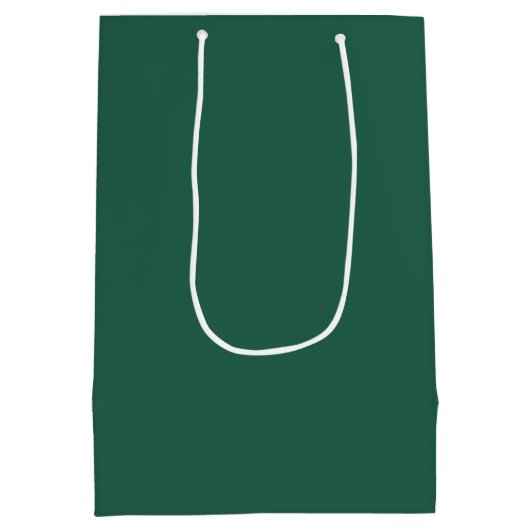 Bruidegom Smaragdgroen Elegant Modern Huwelijkscad Medium Cadeauzakje (Achterkant)