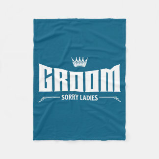 Bruidegom sorry dames trouwen vrijgezellenfeest ca fleece deken