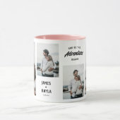 Bruidegom Souvenir Bruiloft gast 4 foto's Mok (Midden)