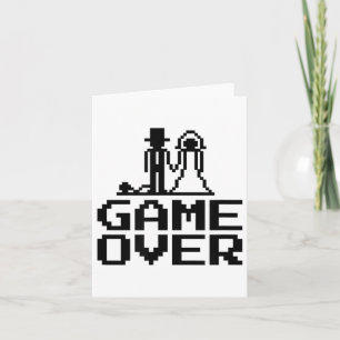 Bruidegom spel over hert partij bruiloft _1 kaart