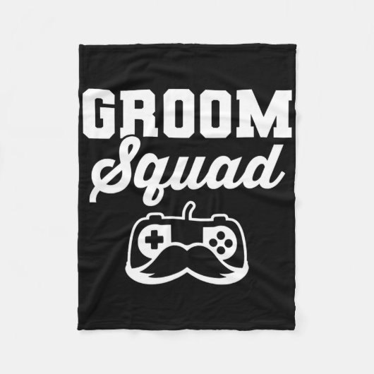 Bruidegom Squad Bachelor Party Bruidsjonkers Gamer Fleece Deken (Voorkant)