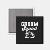 Bruidegom Squad Bachelor Party Bruidsjonkers Gamer Magneet (Voorkant / Achterkant)