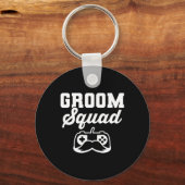 Bruidegom Squad Bachelor Party Bruidsjonkers Gamer Sleutelhanger (Voorkant)