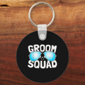 Bruidegom Squad Bachelorfeest Joking Bruidegom Gra Sleutelhanger (Voorkant)
