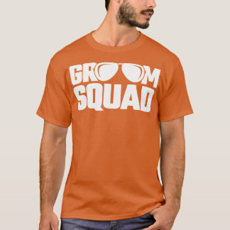 Bruidegom Squad Bruidsjonkers Grappige Stag Bachel T-shirt
