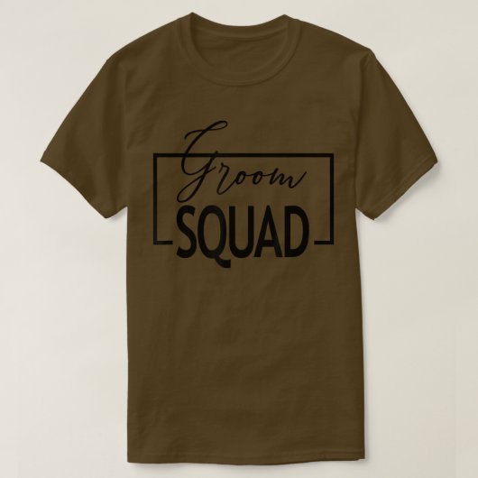 Bruidegom Squad, Grappige Familie Matching, Bachel T-shirt (Design voorkant)