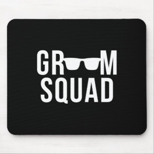 Bruidegom Squad Sungles Trouwen Bachelor Party Muismat
