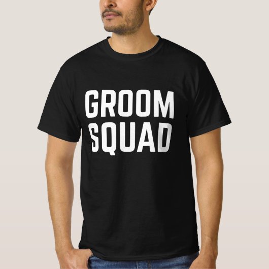 Bruidegom Squad T-shirt (Voorkant)