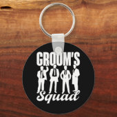 Bruidegom Squad Team Bruid Bruidegom Feest Bachelo Sleutelhanger (Voorkant)