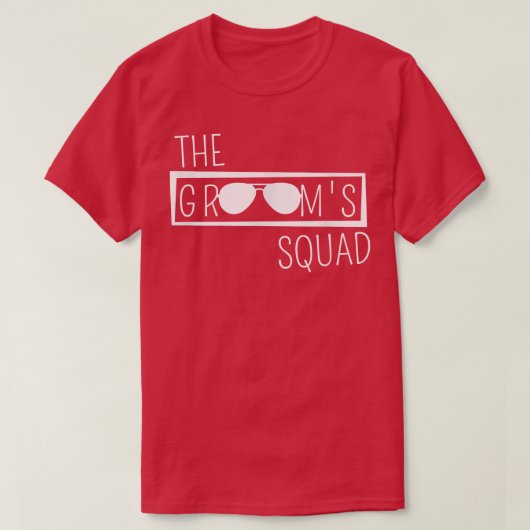 Bruidegom Squad Trouwfeest Getuige Bachelorfeest B T-shirt (Design voorkant)