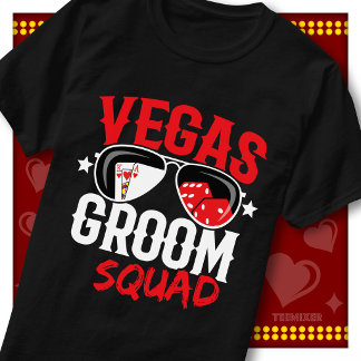 Bruidegom Squad Vegas Bachelorfeest Cool Casino Cr T-shirt