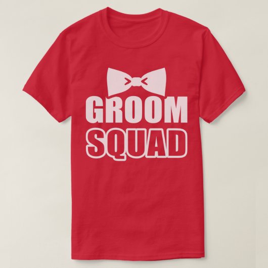 Bruidegom Squad vrijgezellenfeest 3 T-shirt (Design voorkant)