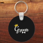 Bruidegom Squat Bachelorfeest Trouwrepetitie Dinne Sleutelhanger (Voorkant)