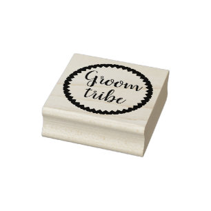 Bruidegom Stam Hart Rubberstempel