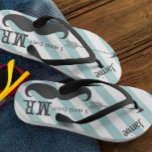 bruidegom strand bruiloft Vintage ik ben haar heer Teenslippers<br><div class="desc">bruidegom gepersonaliseerde Vintage Ik ben haar Mr Stripes Pattern - Photo Props! Honeymoon Beach kleding</div>