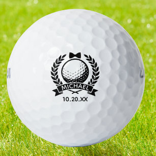 Bruidegom Strik Beste Man Trouwen Elegant Persoonl Golfballen