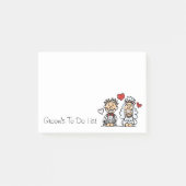 Bruidegom Takenlijst Huwelijksplanner Herinnerings Post-it® Notes (Voorkant)
