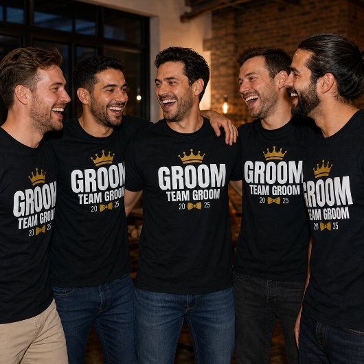 Bruidegom Team 20xx Afscheidscadeau Custom  T-shirt
