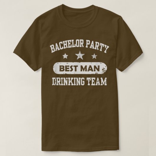 Bruidegom Team Bachelorfeest Drank Team Bruidegom T-shirt (Design voorkant)