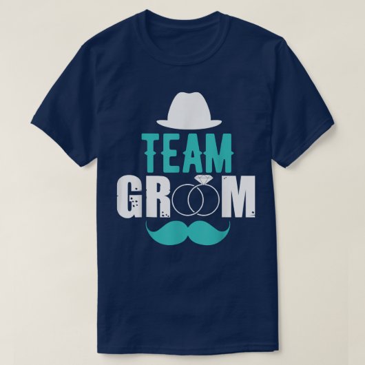 Bruidegom Team Bachelorfeest Squad of Trouwen T-shirt (Design voorkant)