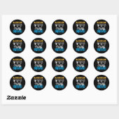 Bruidegom Team Bruid Bruiloft Squad Ronde Sticker (Vel)
